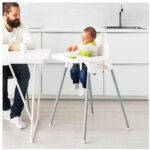 Chaise pour bébé SWAN - portable- Blanc – Image 2