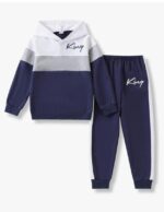 Kids Boys Clothes Color Blocking Hoodie Sweatshirts and Pant 2Pcs Fall Outfits Set Size 5-10